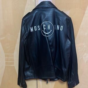 Moschino Kids Unisex Leather Jacket NWT